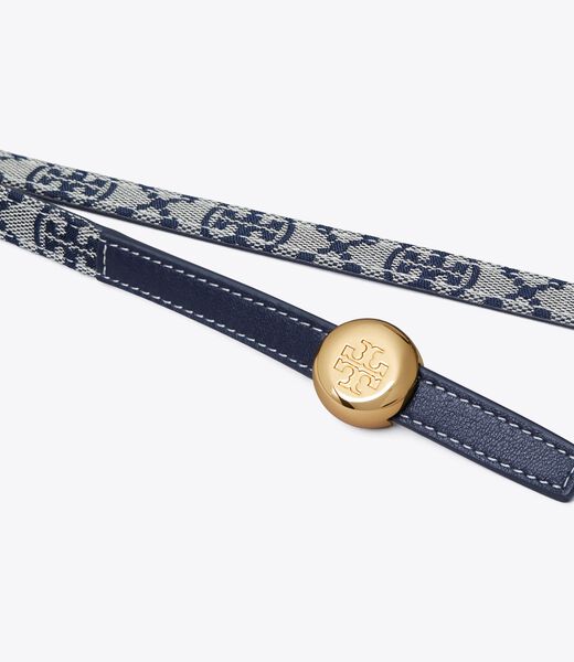 tory burch حزام رومي ذو الوجهين