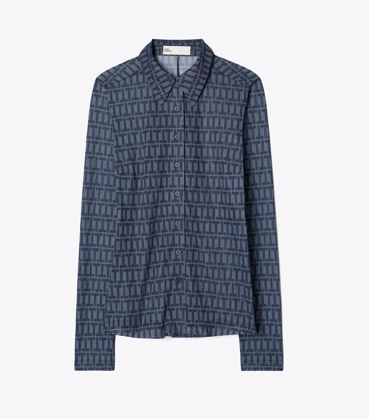 Crepe Polo Shirt tory burch crepe polo shirt