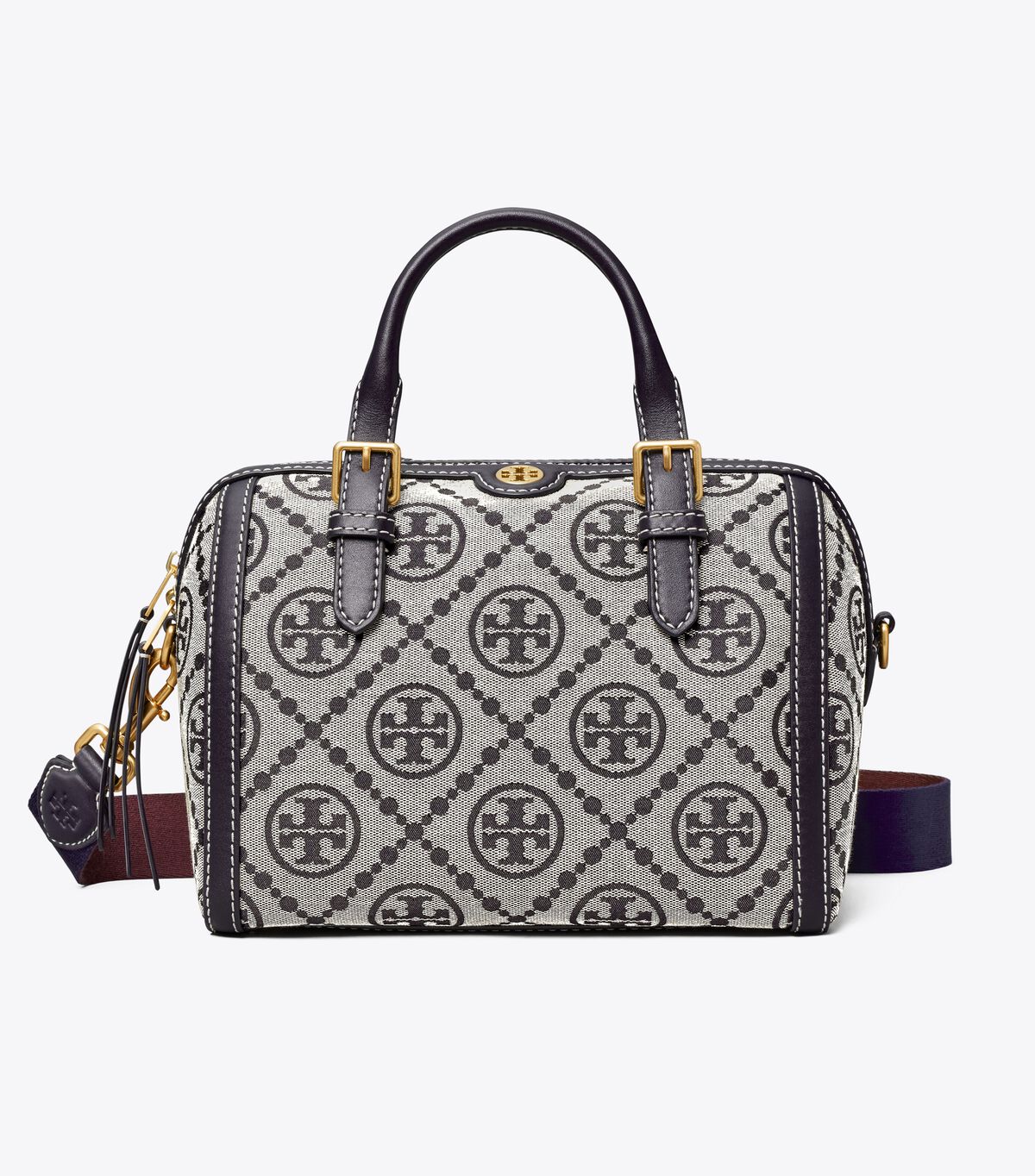 tory burch t monogram barrel bag