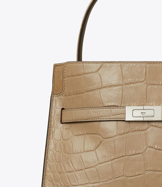 tory burch small lee radziwill embossed double bag