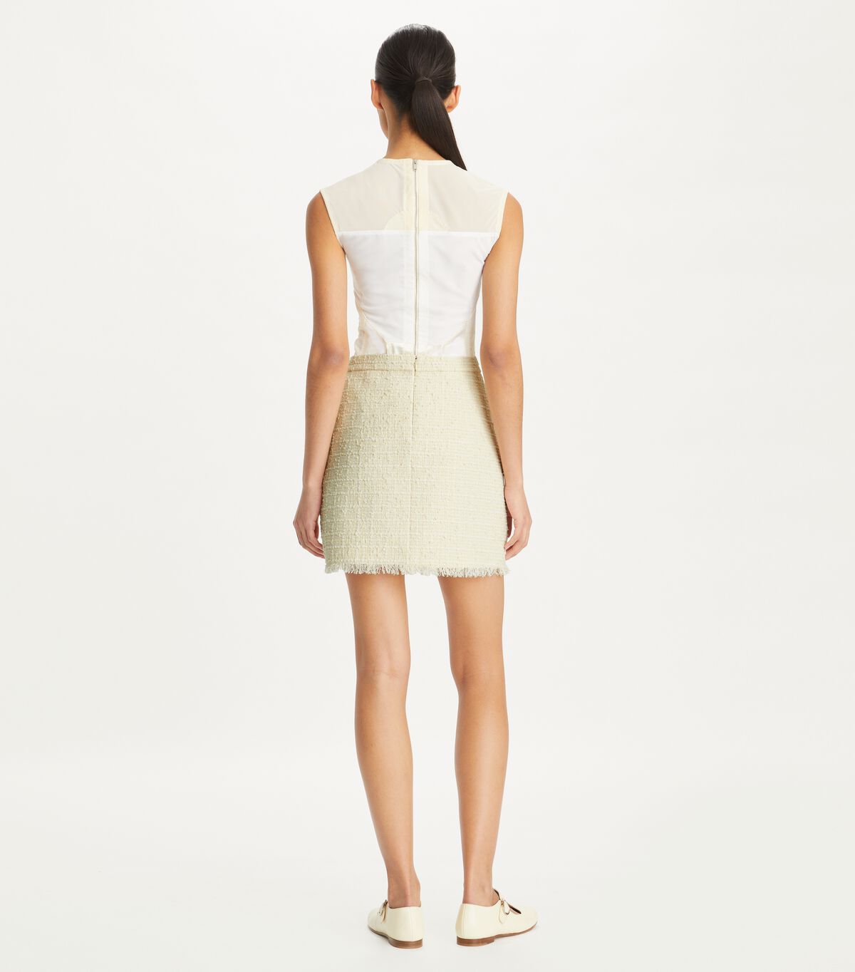 tory burch tweed mini skirt