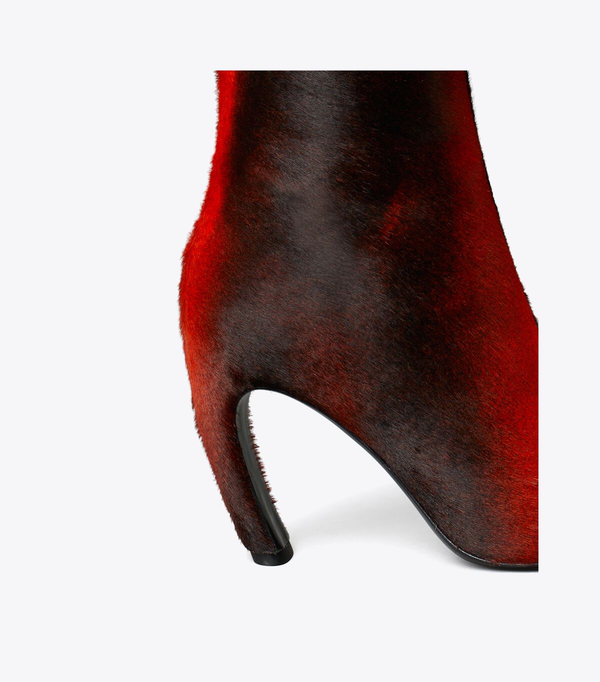 tory burch tall printed calf hair boot