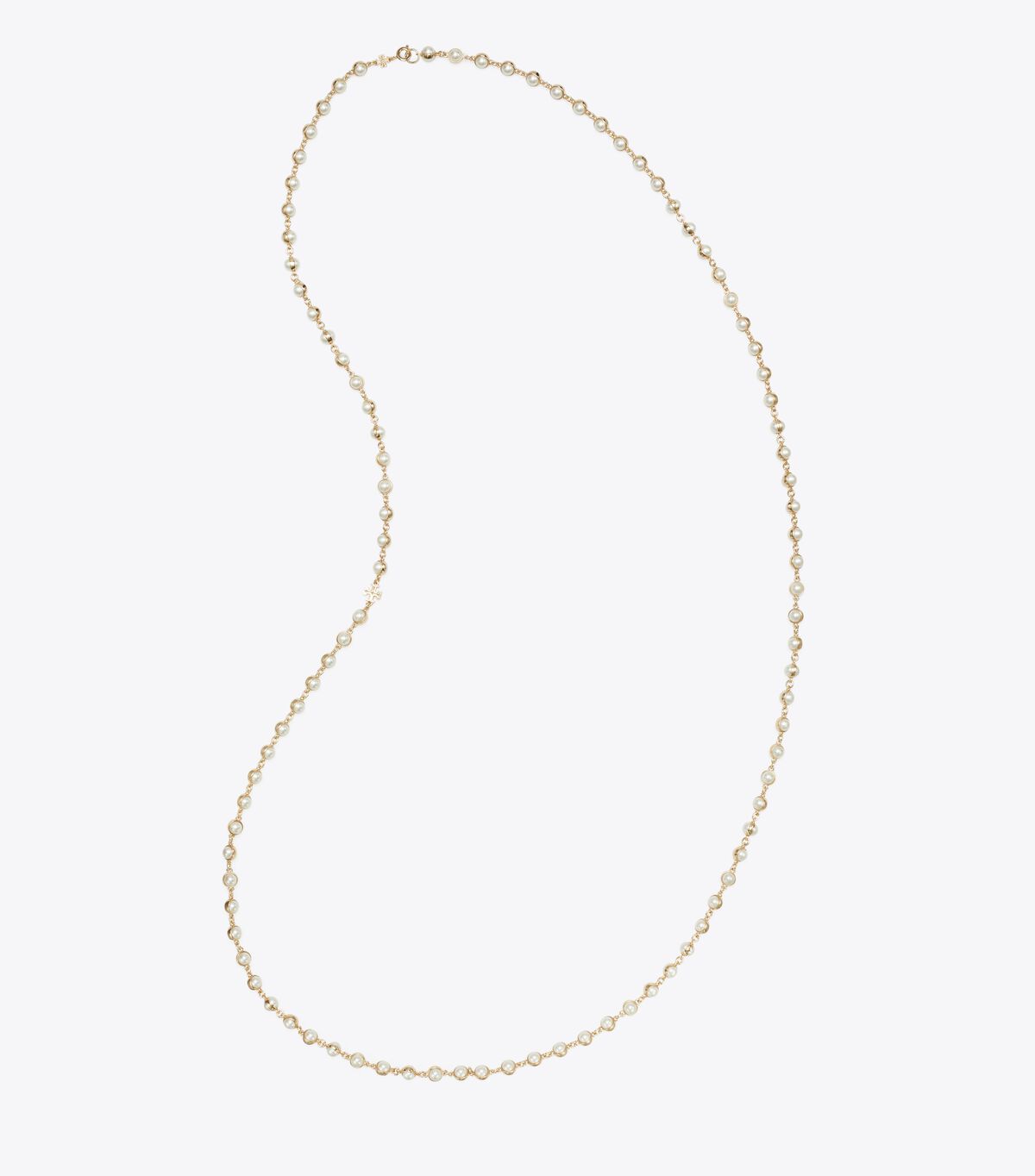 tory burch long moondance pearl necklace