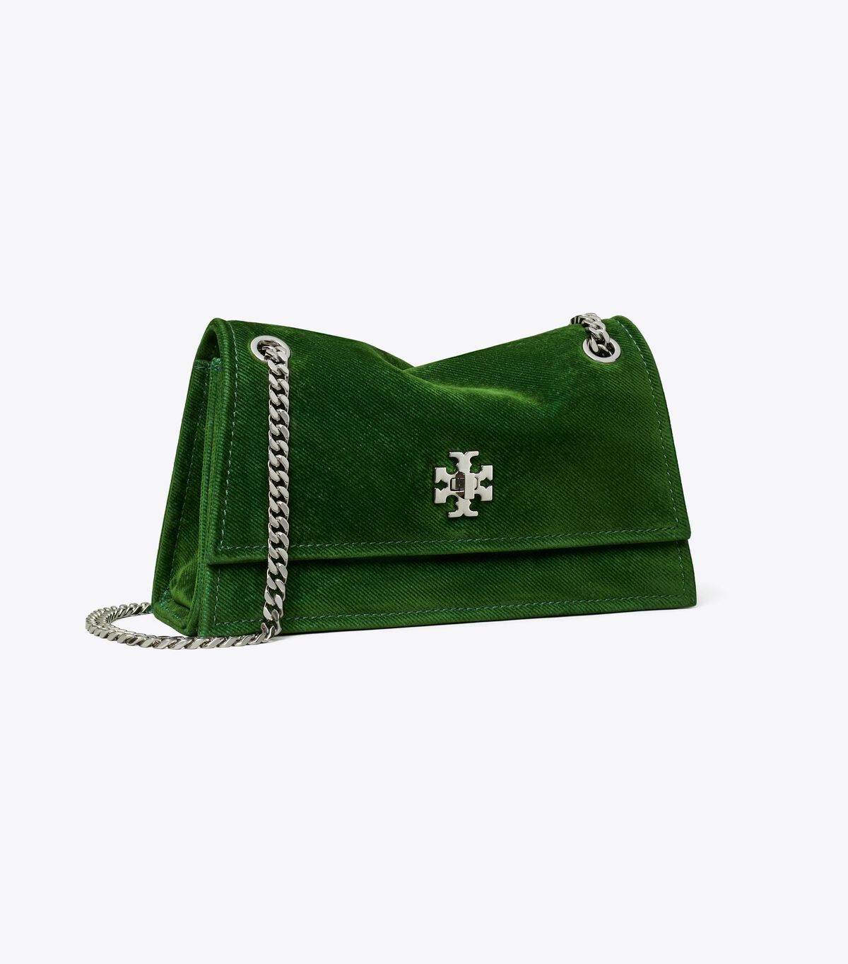 tory burch mini kira turnlock flocked shoulder bag
