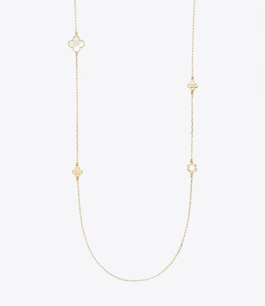 tory burch forget me not long necklace
