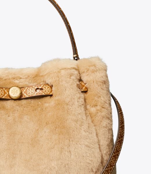 Romy Shearling Bucket Bag tory burch romy shearling bucket bag