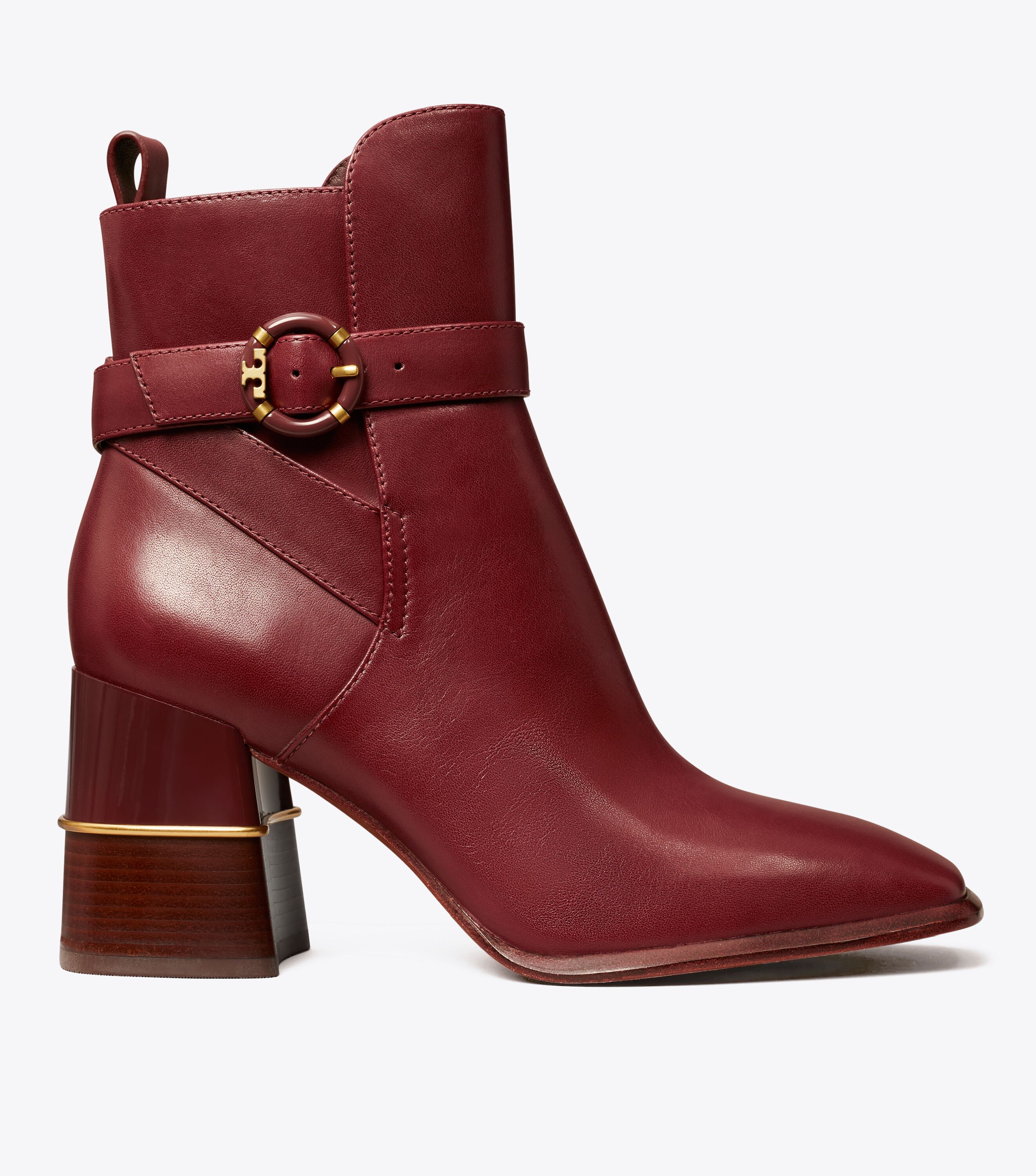 Tory burch on sale burgundy boots
