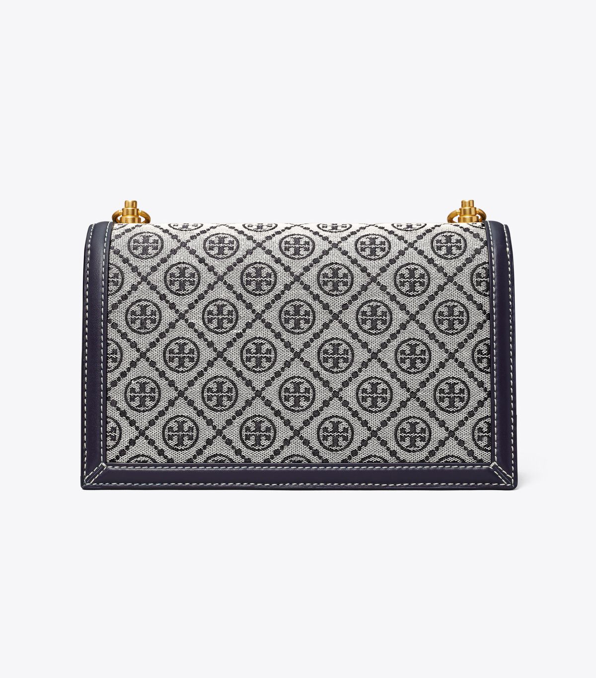 T Monogram Jacquard Shoulder Bag