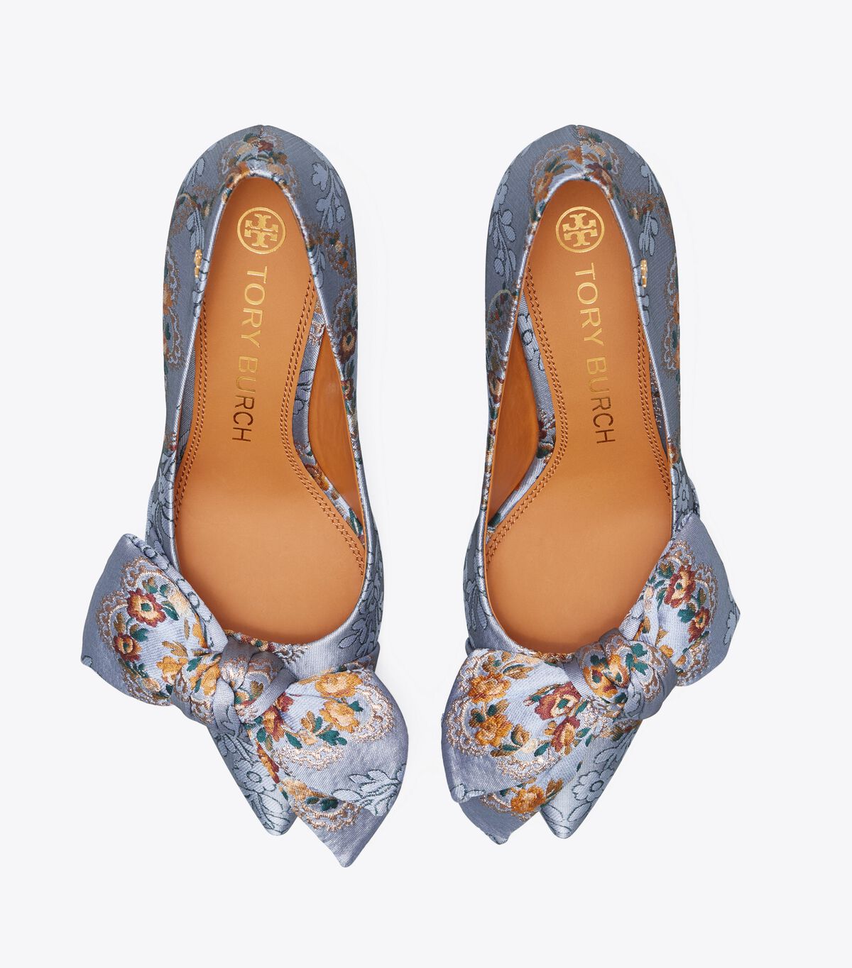 tory burch brocade bow pump