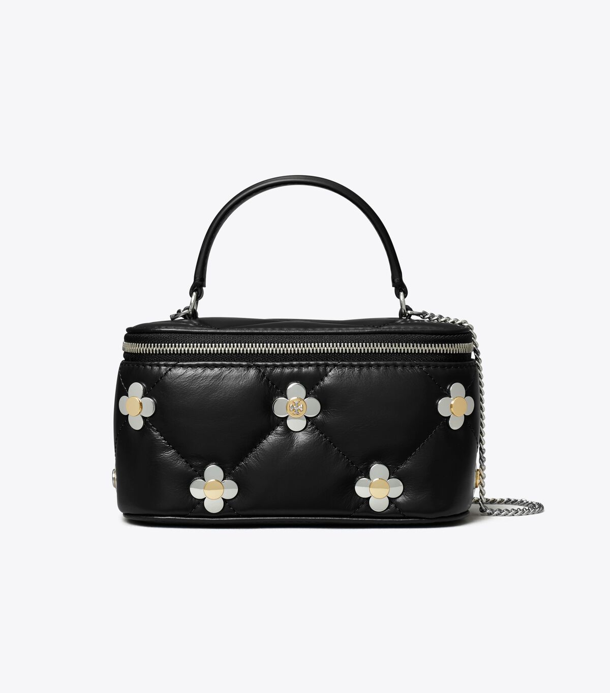 tory burch kira diamond quilt clover vanity case