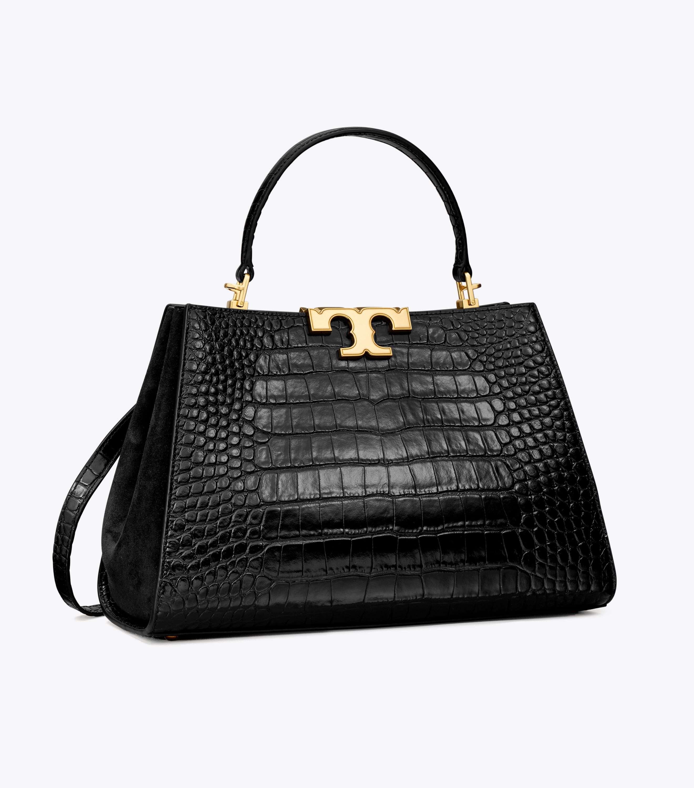 Eleanor Croc embossed Satchel