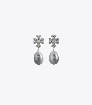 Kira Pavé Pearl Drop Earring