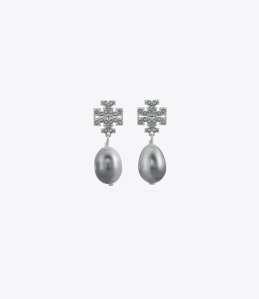 Kira Pavé Pearl Drop Earring