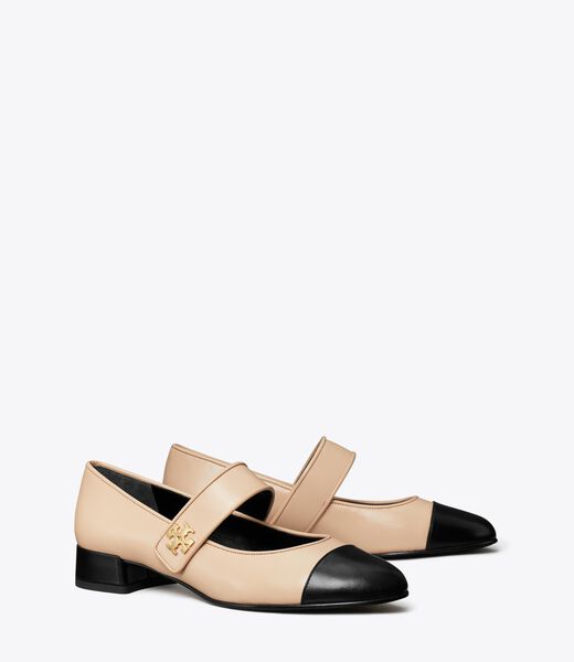 tory burch cap toe mary jane heeled ballet