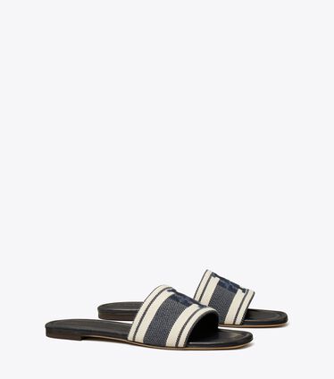 Double T Jacquard Slide