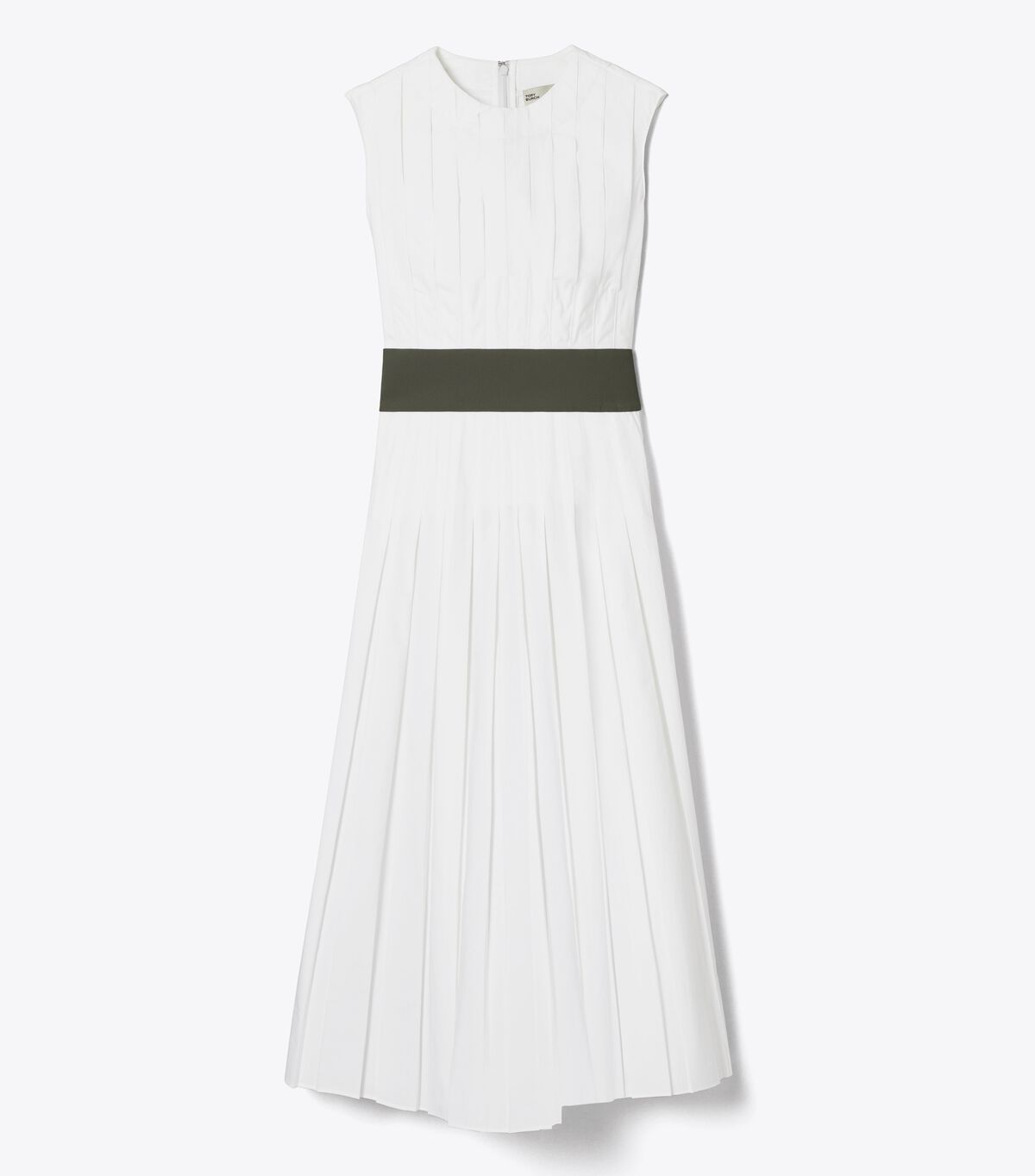 tory burch pleated poplin dress