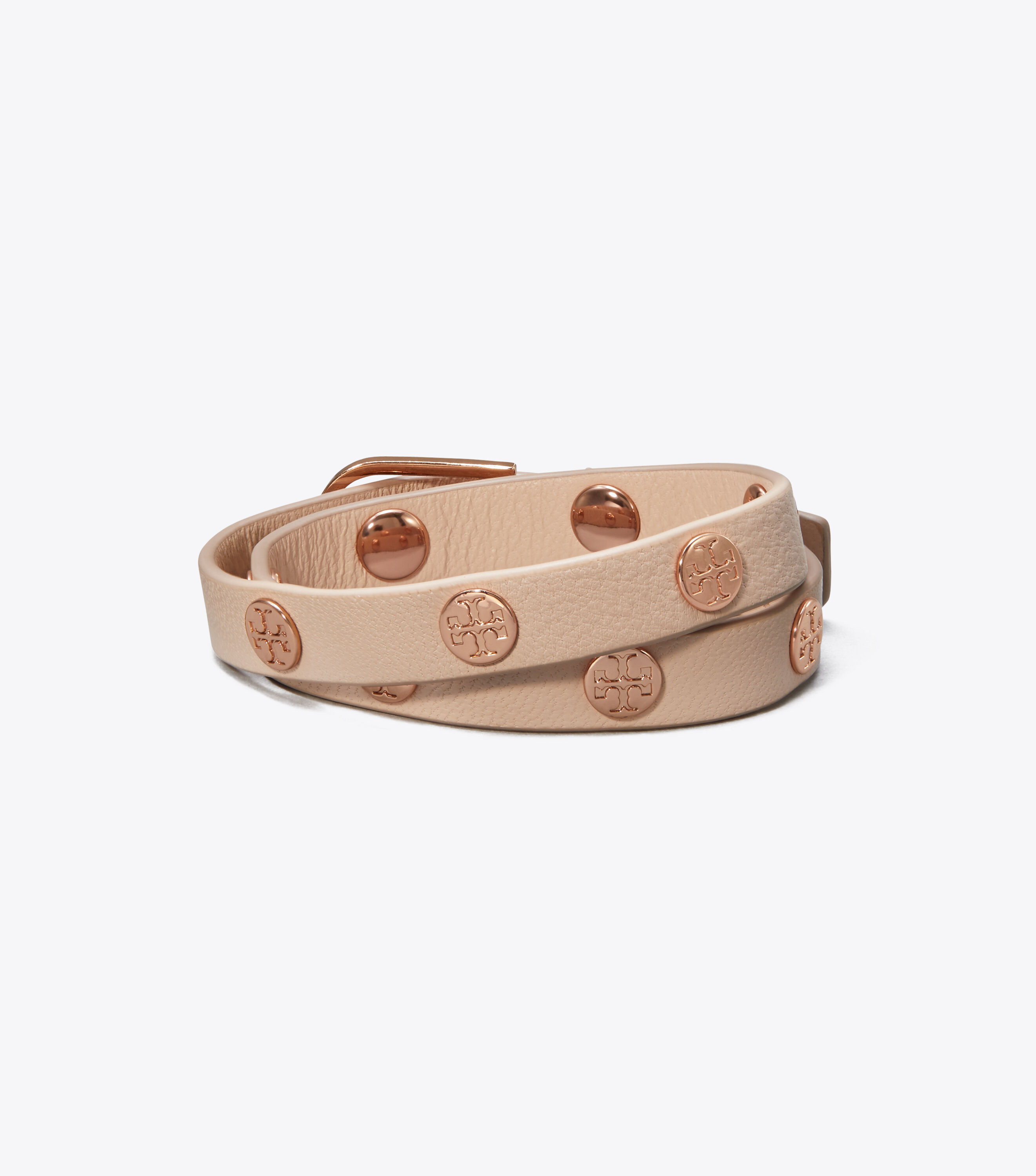 Tory burch double shop wrap logo bracelet