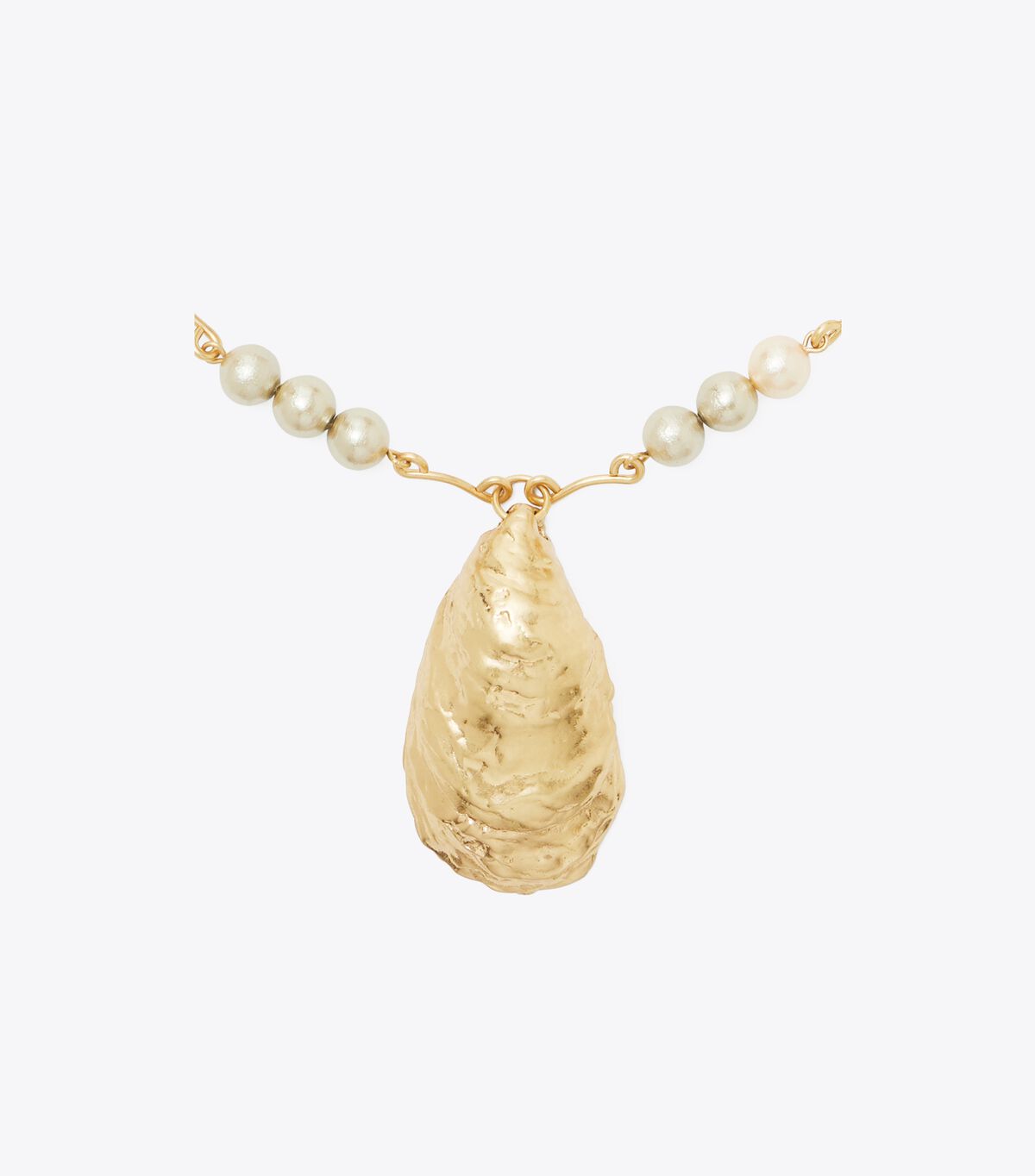 tory burch oyster shell pendant necklace