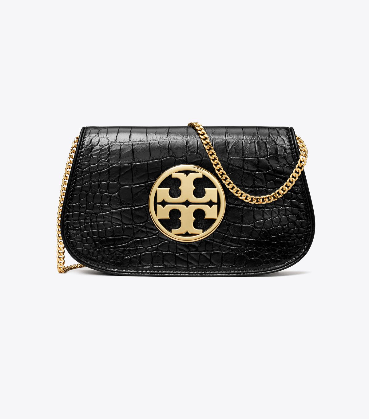 tory burch reva embossed clutch