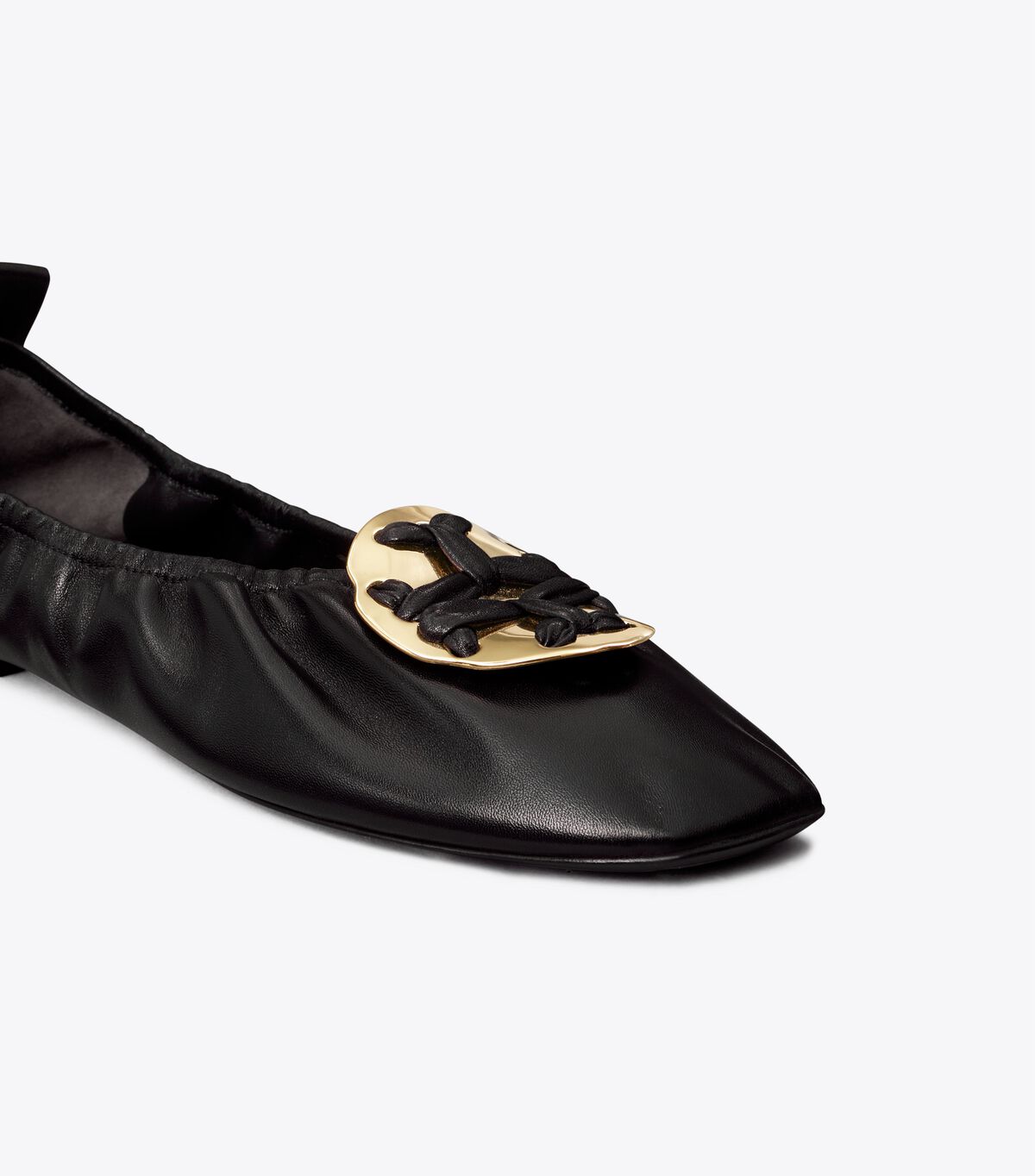 tory burch woven double t ballet