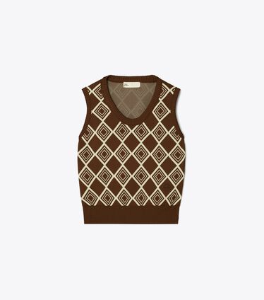 Diamond Jacquard Vest