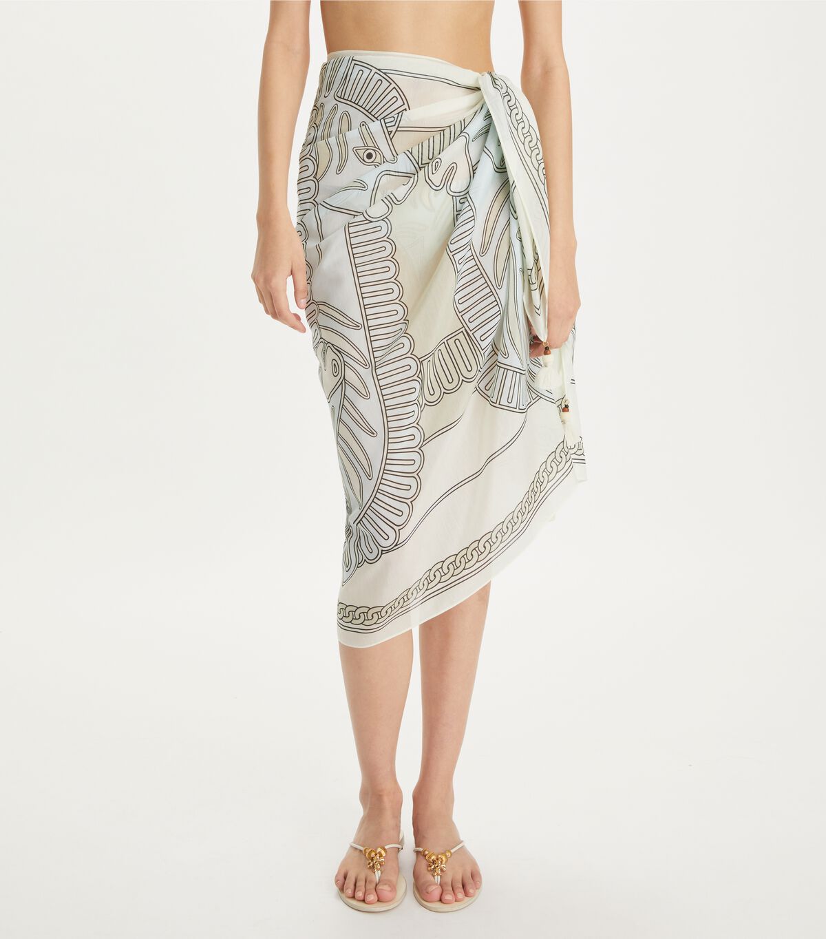tory burch printed pareo