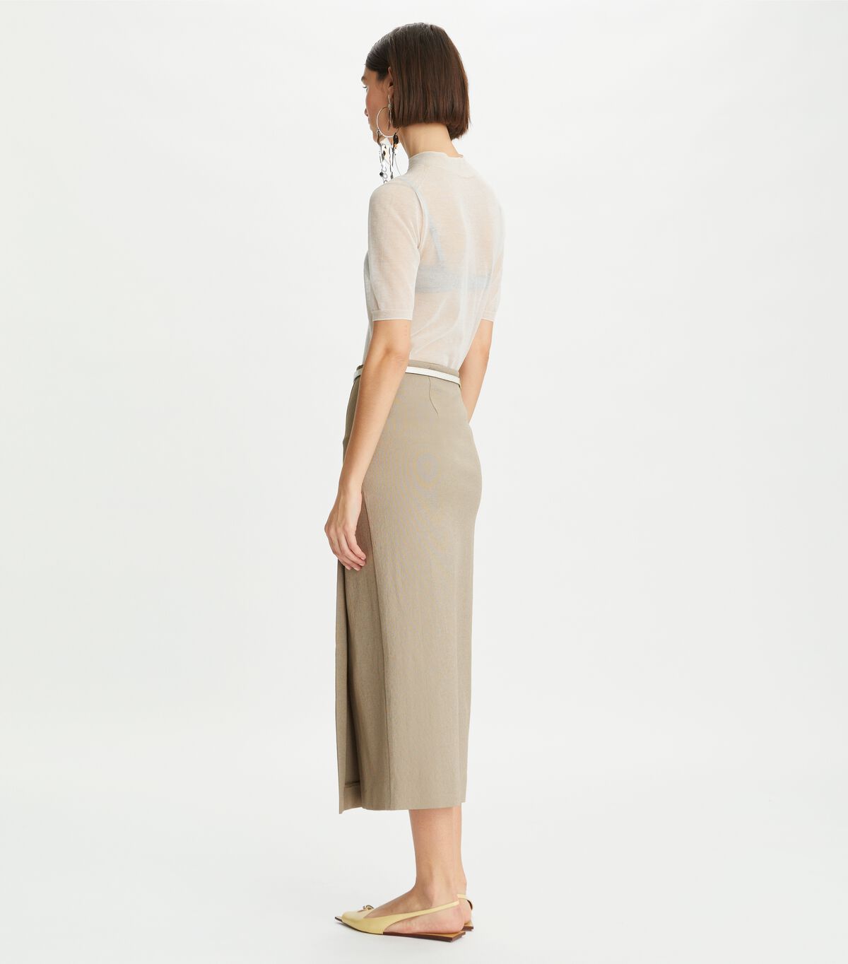 تنورة مطوية ملفوفة tory burch تنورة مطوية ملفوفة