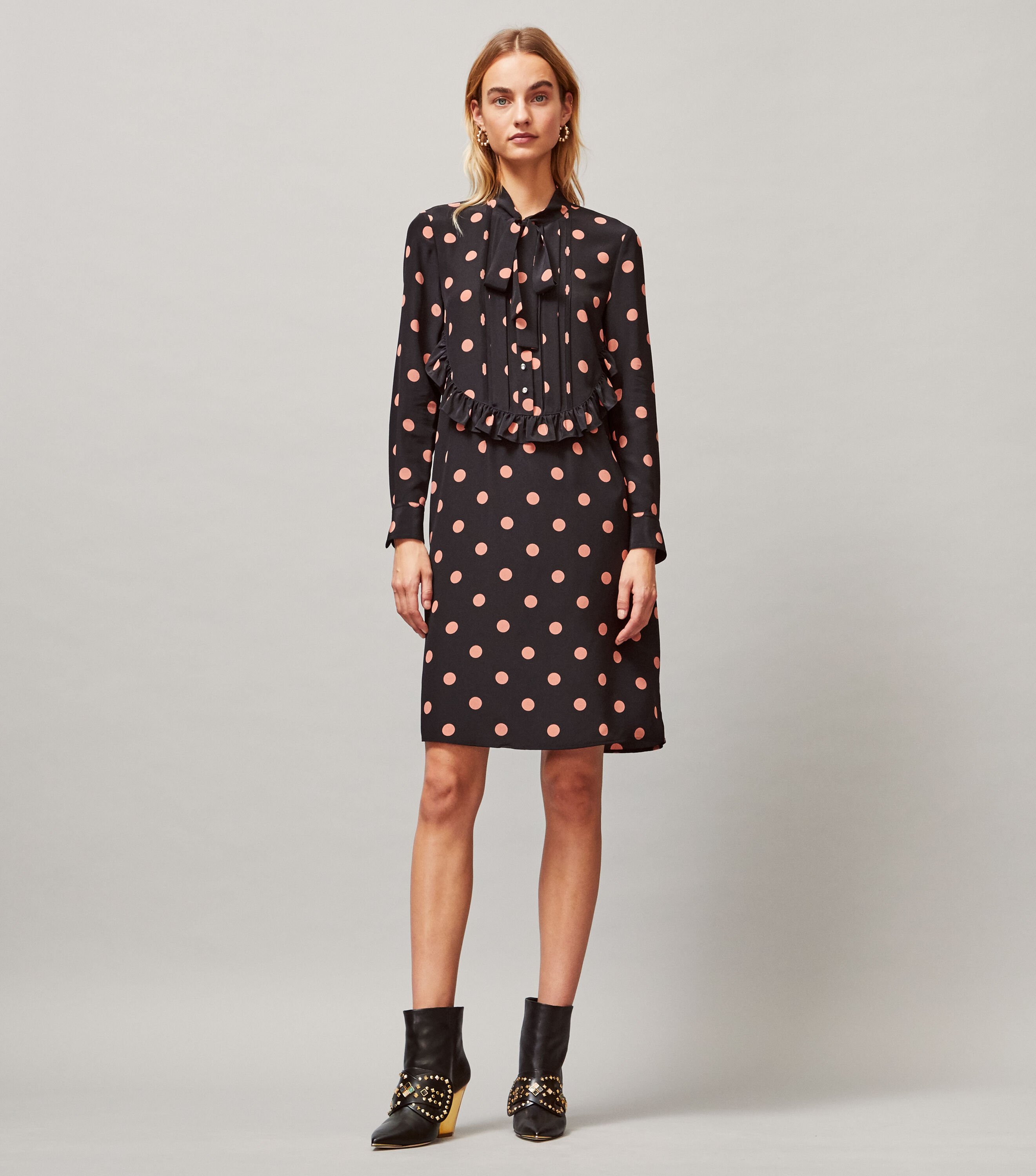 Tory burch printed ruffle dress top