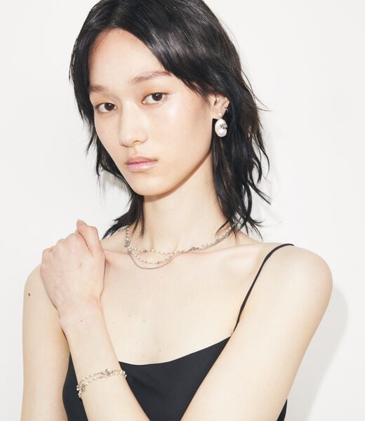 tory burch سوار اللؤلؤ مون دانس متعدد الخيوط