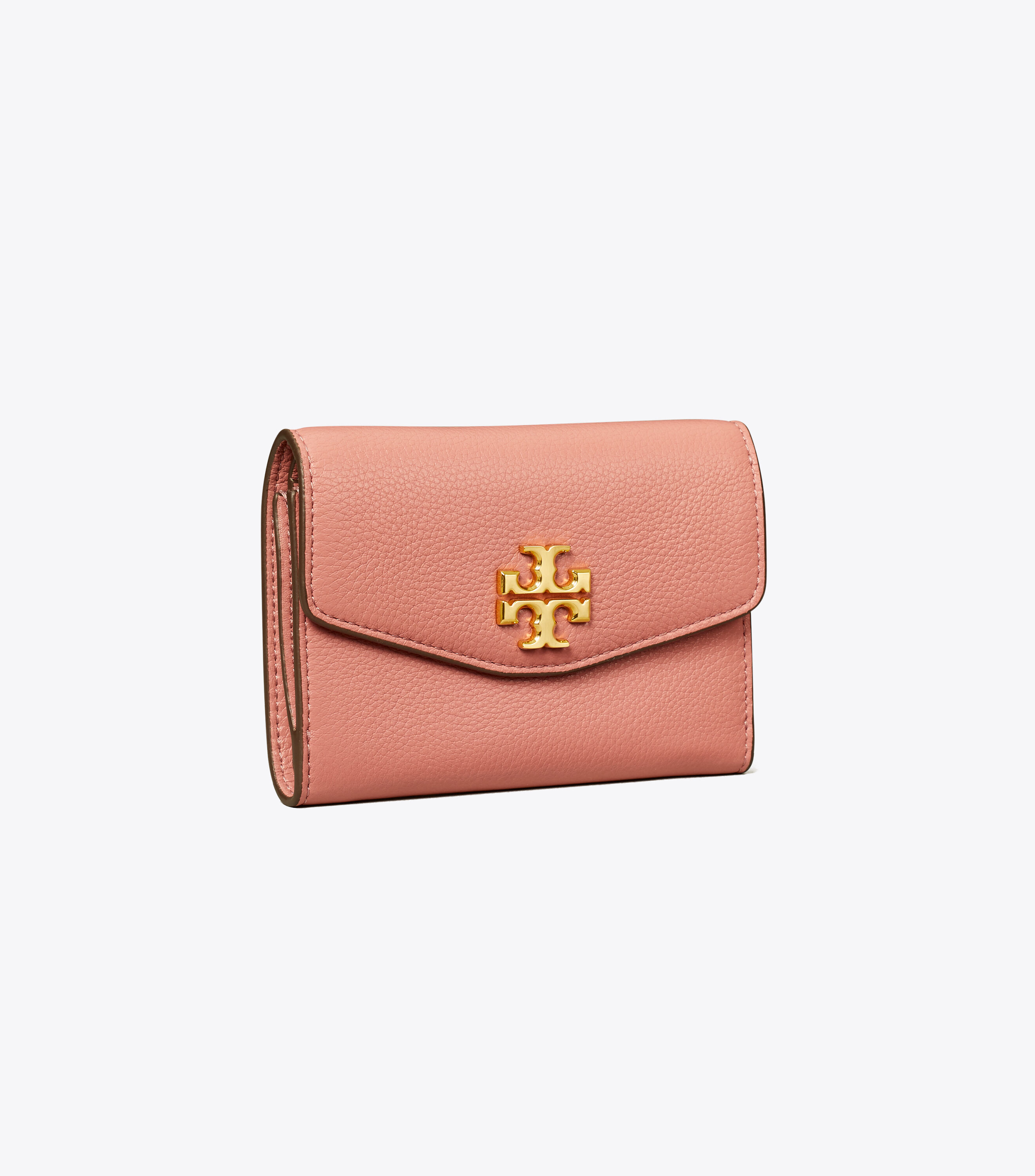 Kira Pebbled Medium Flap Wallet
