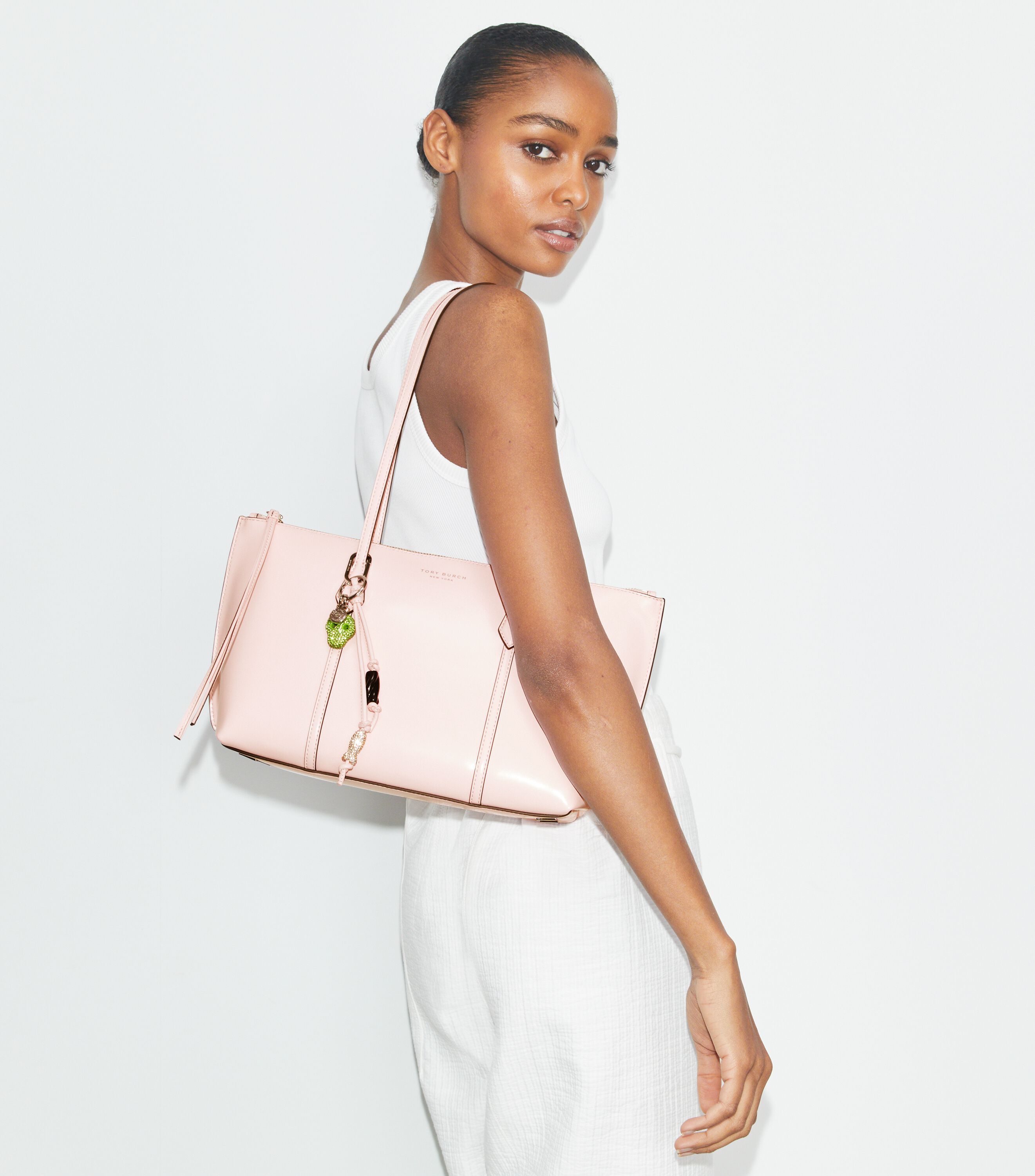 TB x BonBon Small Perry Zip Tote, Shocktart | Tory Burch KSA