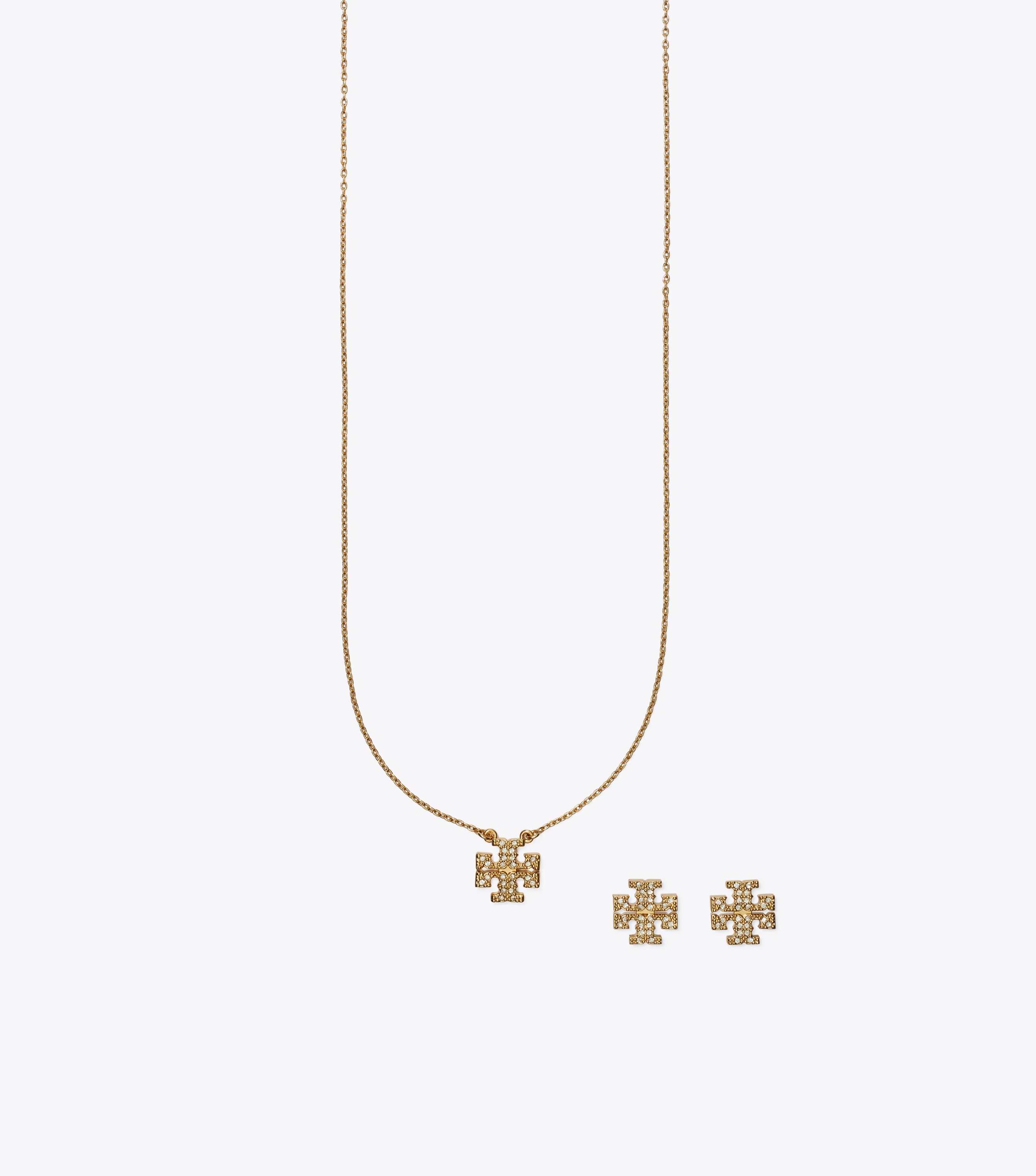 Tory burch earrings top and necklace set