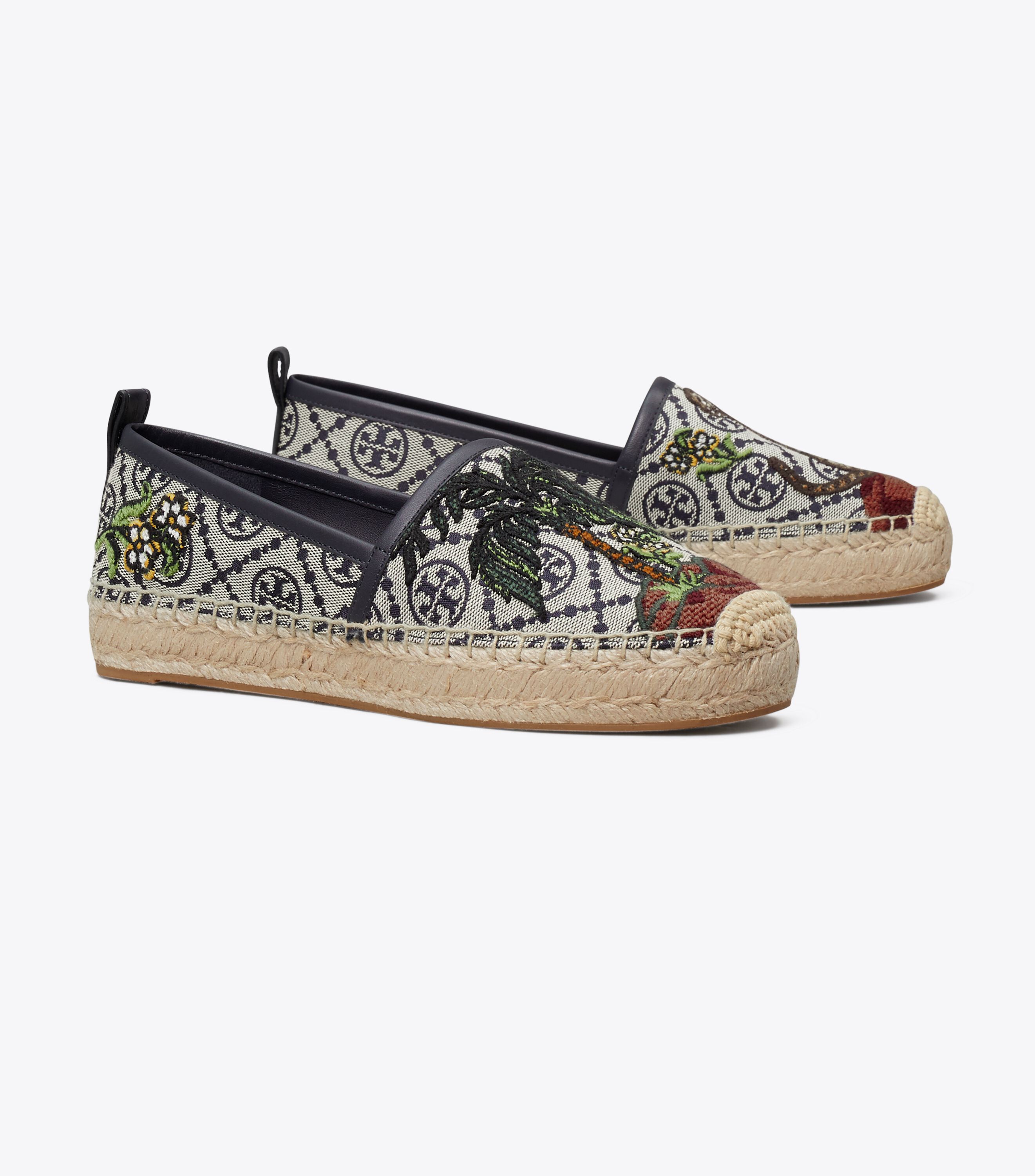 Tory burch discount embroidered shoes