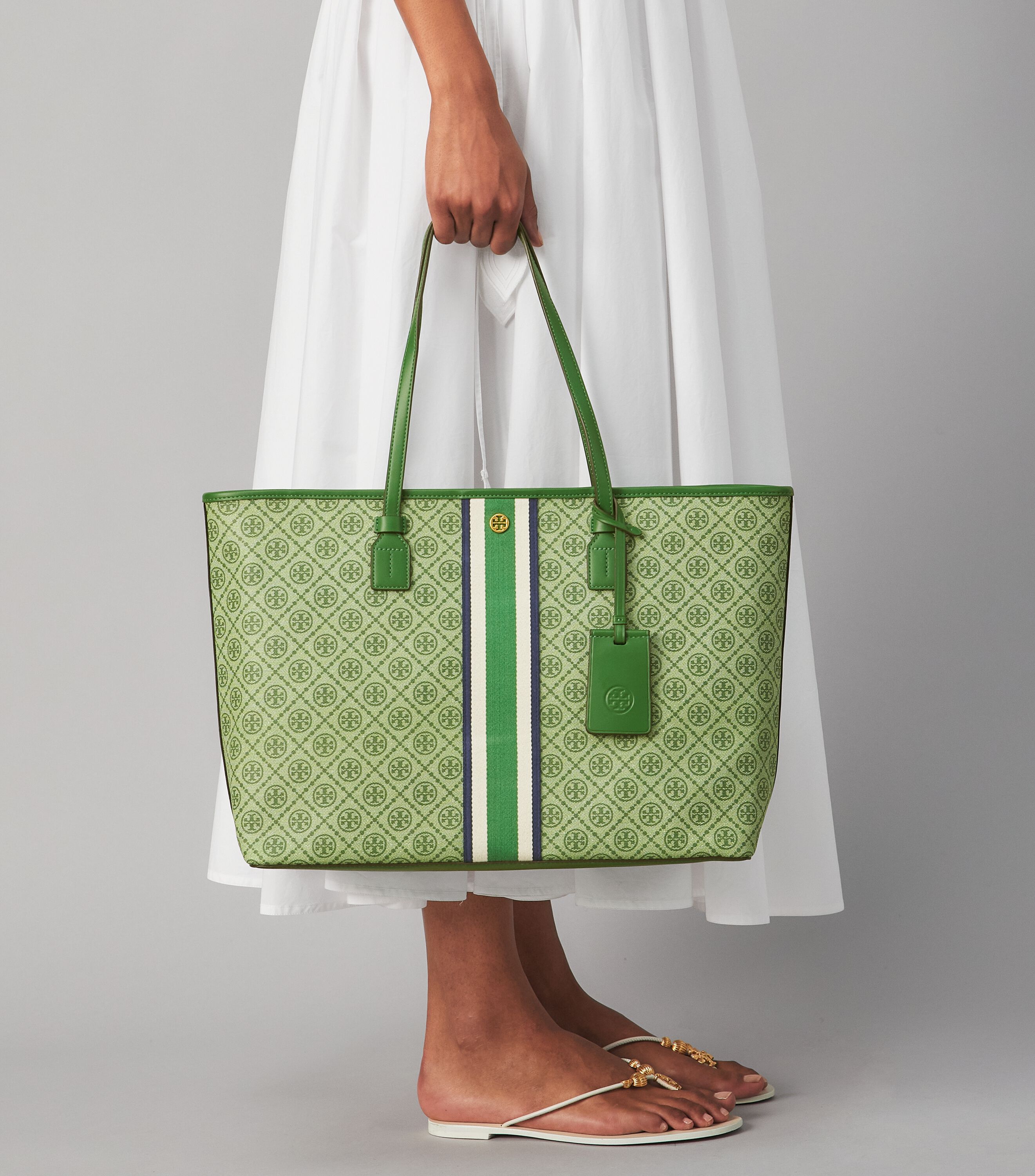 Tory burch green tote bag new arrivals
