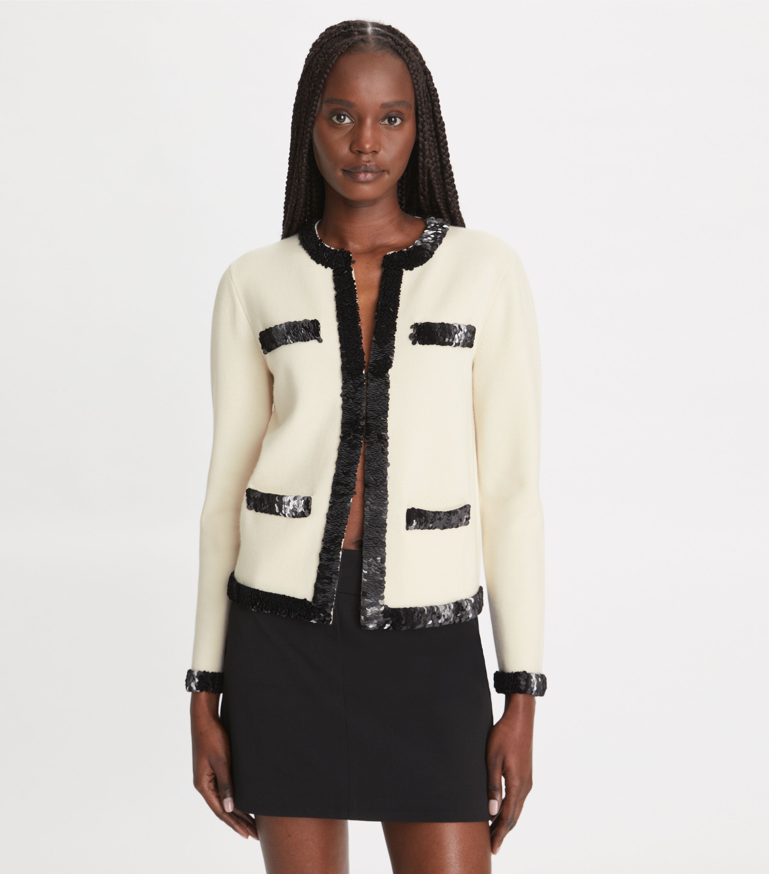 Tory Burch Kendra Wool and Sequin Jacket Tory Burch KSA