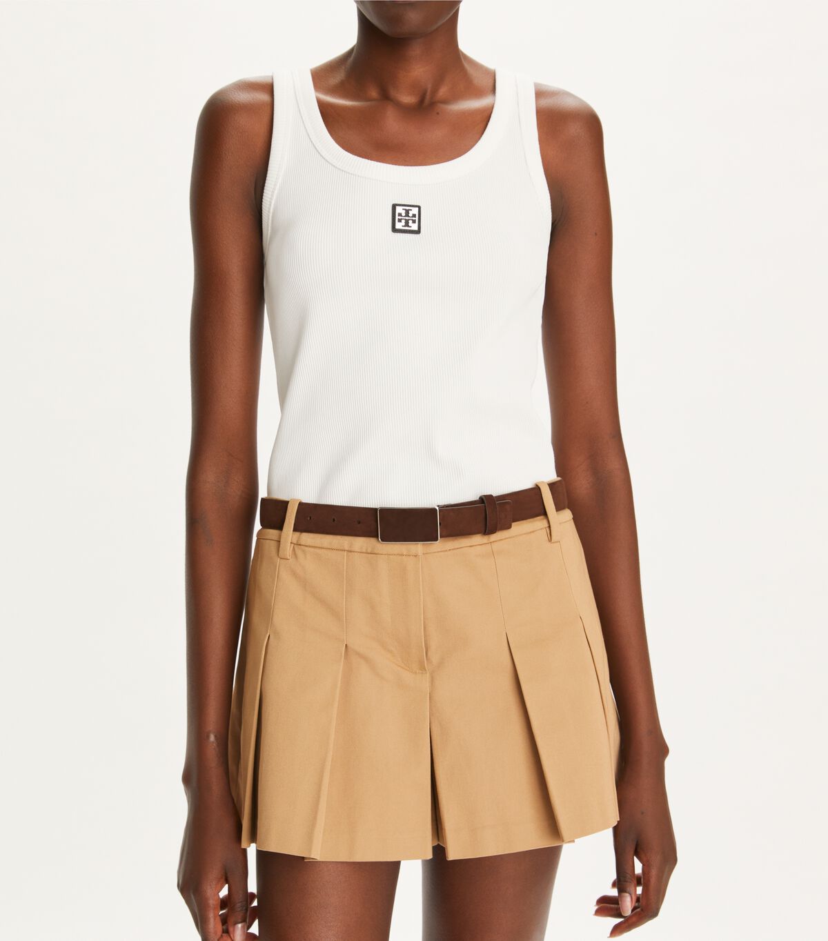 tory burch suede plate belt