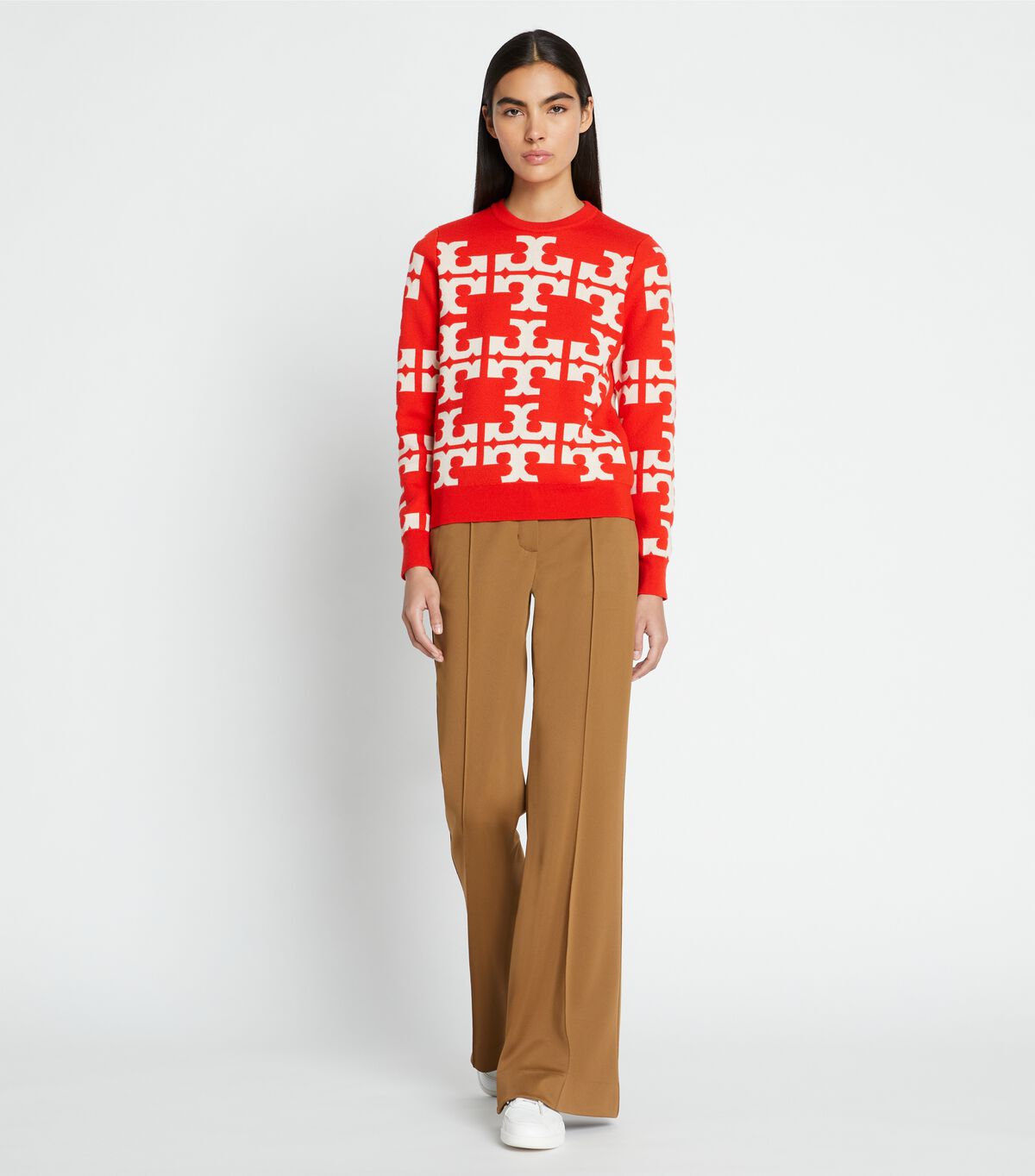 tory burch wool logo sweater