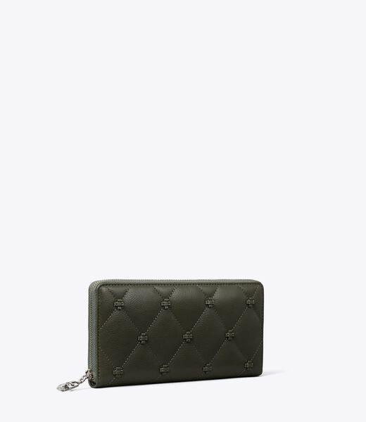 tory burch bunny knot zip continental wallet