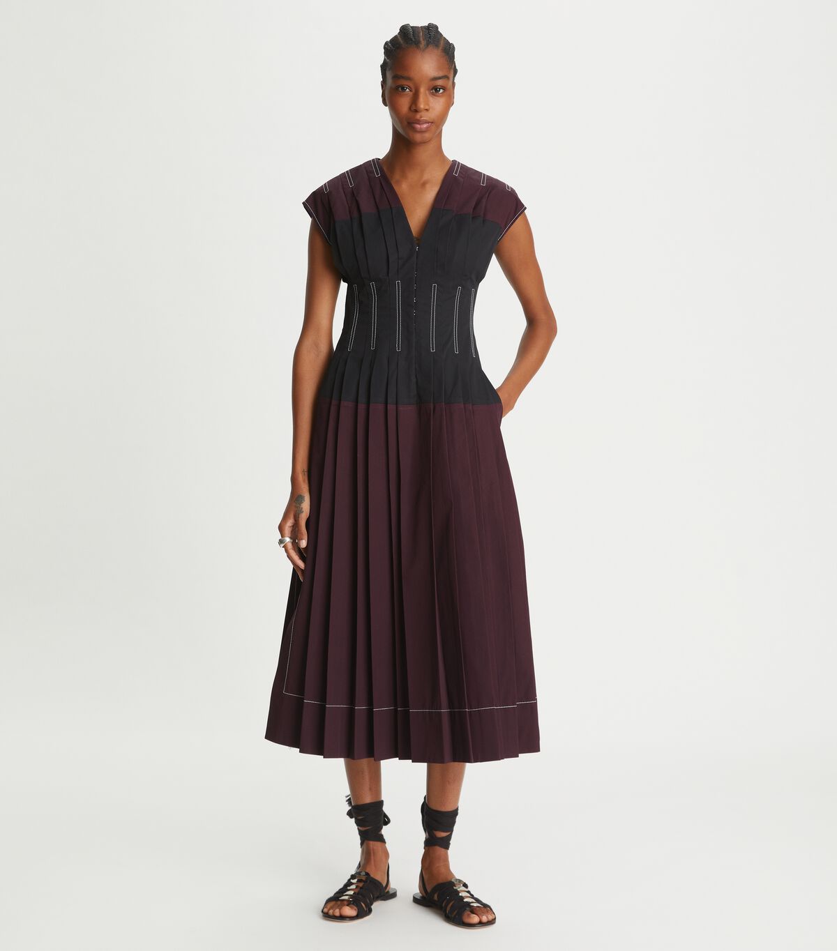 tory burch cotton poplin claire mccardell dress