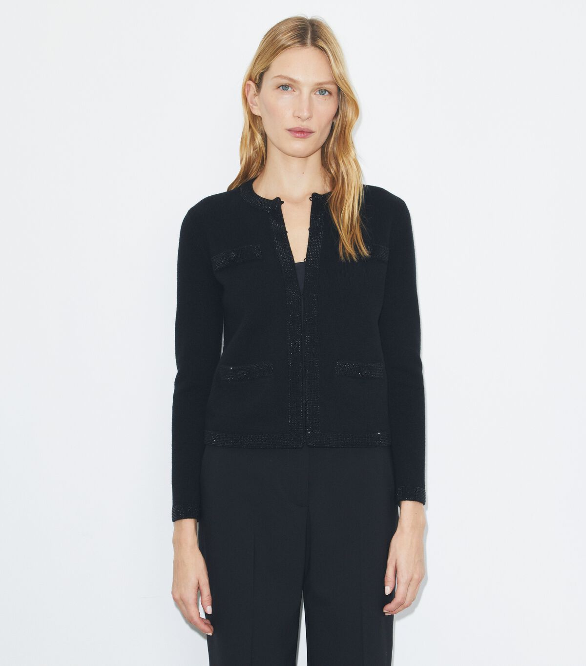 كارديجان كندرا صوف مزخرف tory burch كارديجان كندرا صوف مزخرف