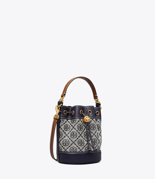 tory burch mini t monogram bucket bag