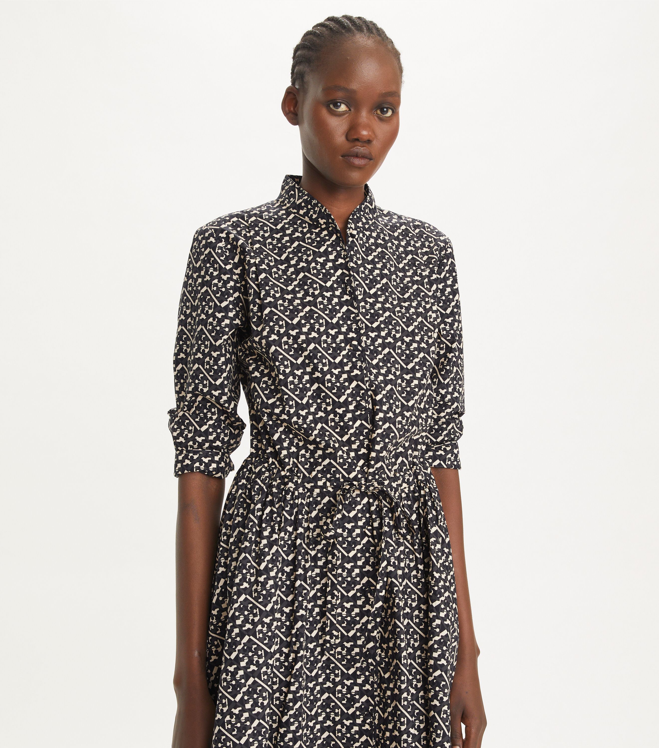 Tory burch printed shirt dress outlet
