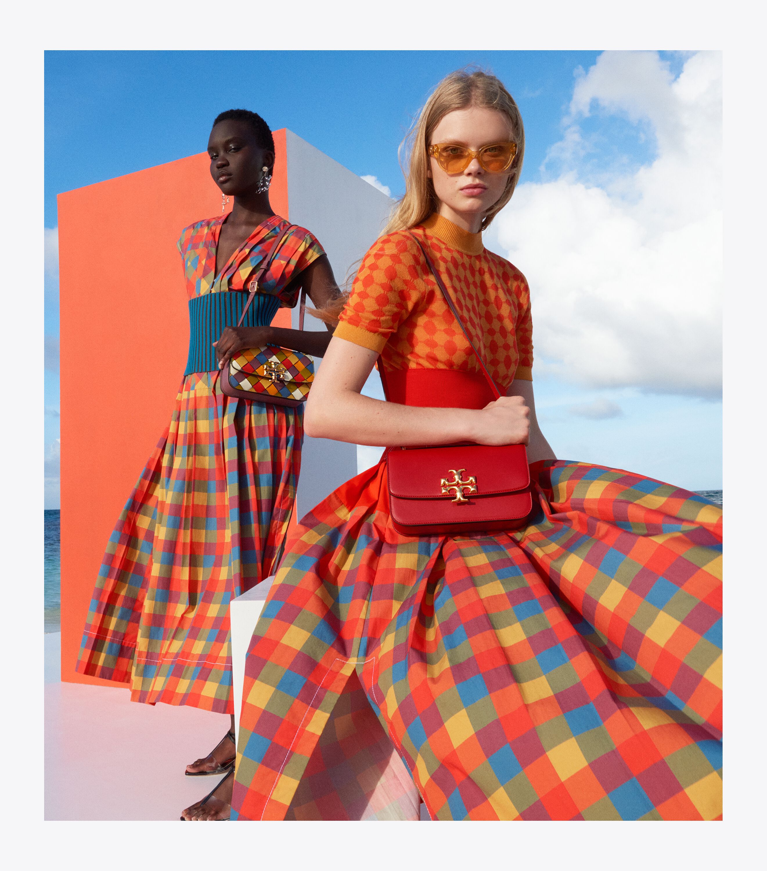 Tory burch hot sale plaid skirt