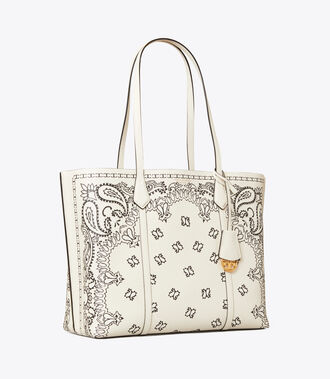 Perry Printed Triple-Compartment Tote Bag