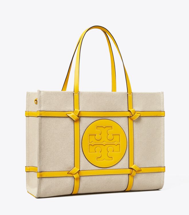 Ella Canvas Quadrant Knot Tote Bag | Tory Burch KSA Navigation | Tory Burch