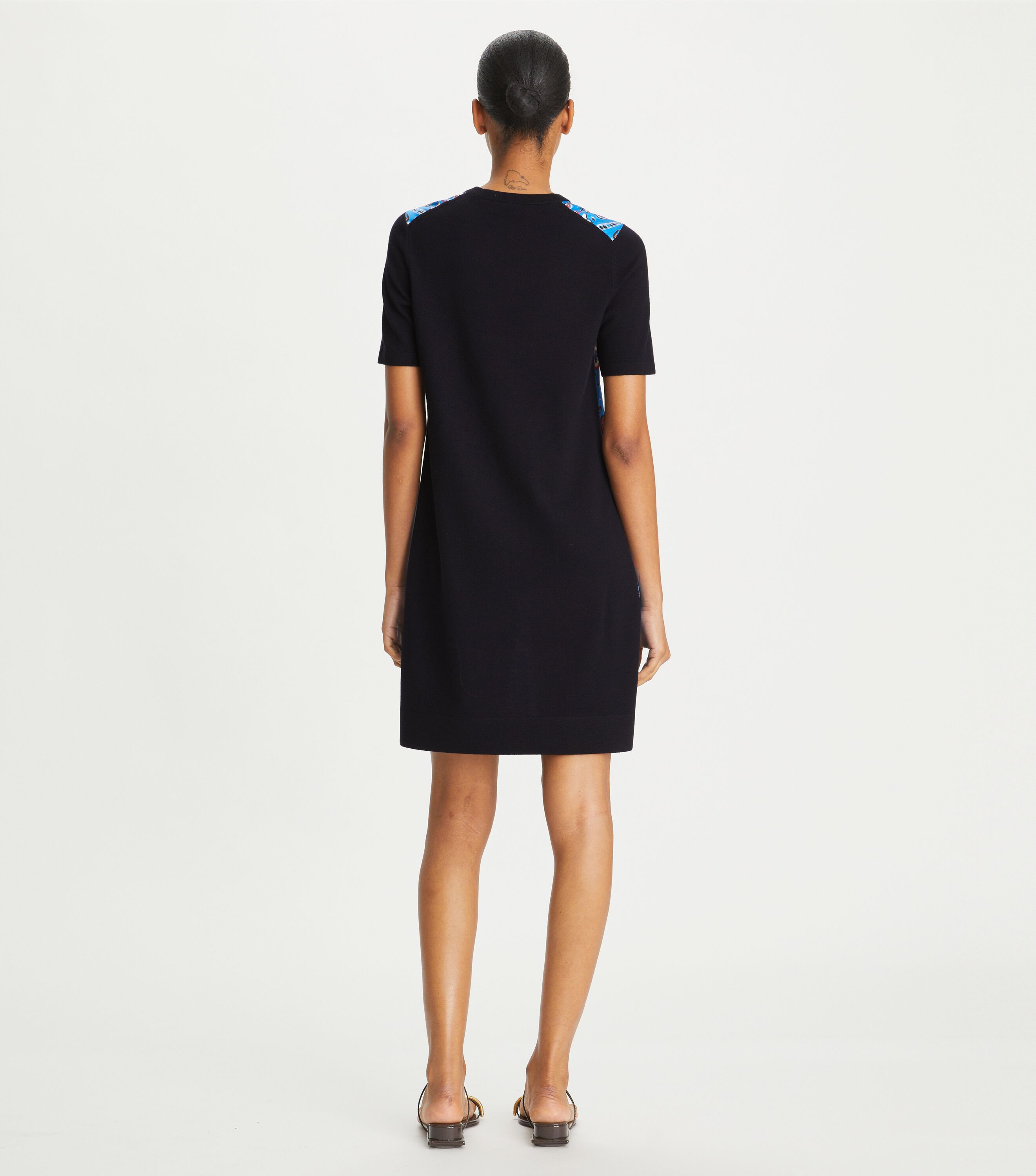 Tory burch silk outlet front sweater dress