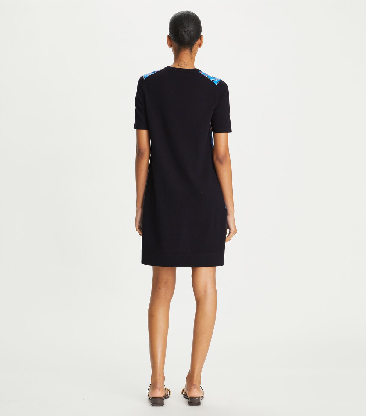 tory burch silk front sweater dress