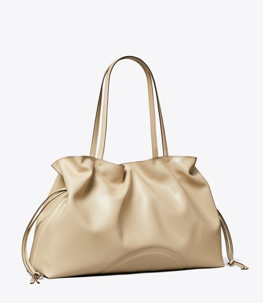 tory burch ella natuura  drawstring tote