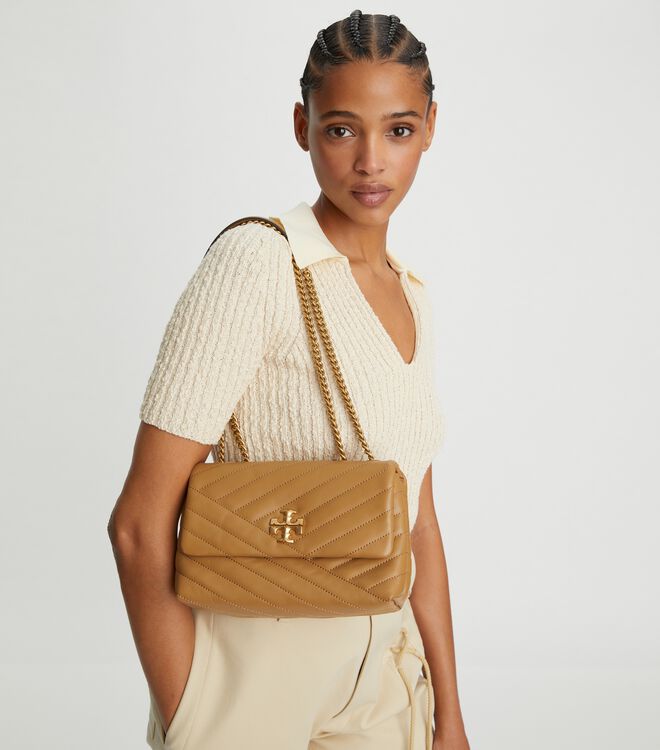 Small Kira Chevron Convertible Shoulder Bag | Handbags | Tory Burch