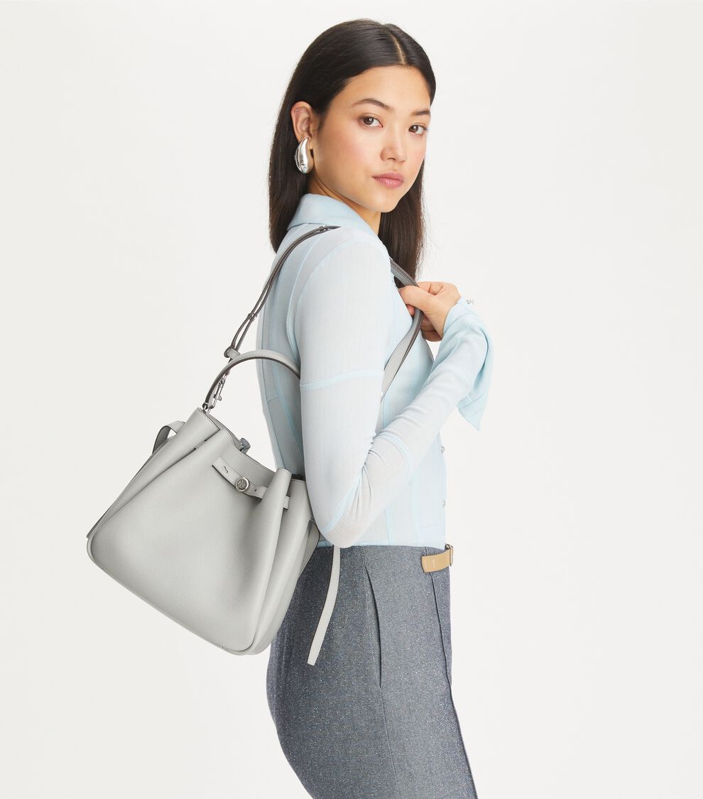 Romy Bucket Bag, Light Granite Tory Burch KSA